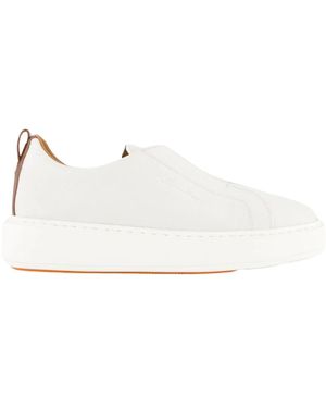 Santoni Trainers - White