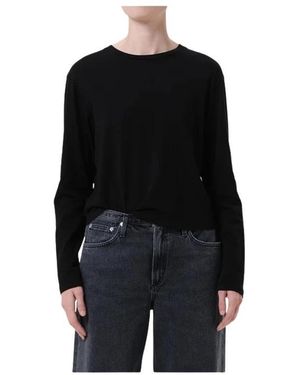 Agolde Round-Neck Knitwear - Negro
