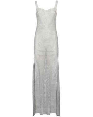 Santa Brands Kleedjes ,Grijs ,Katoen Maxi Zomerjurk