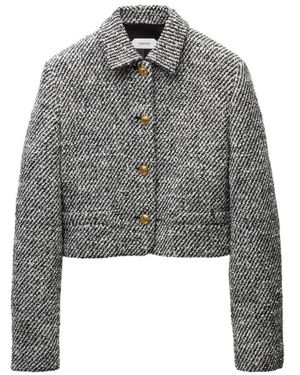 Versace Jassen ,Zwart ,Wol Jassen Zwart - Grijs