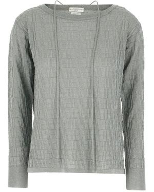Ballantyne Round-Neck Knitwear - Grey