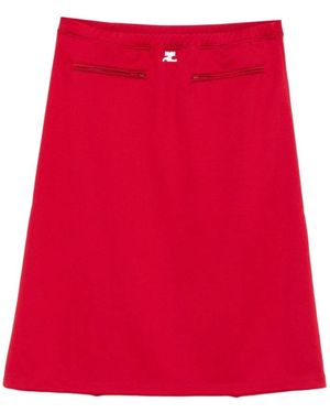 Courreges Midi Skirts - Rood