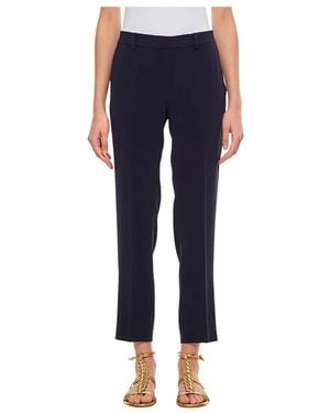 Alberto Biani Cropped Trousers - Blue