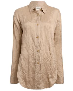 KHAITE Goya Creased Shirt - Naturel