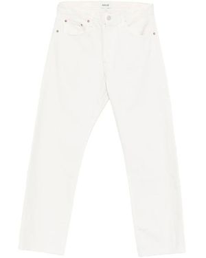 Agolde Straight Jeans - White