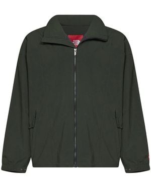 The North Face Fitness ,Groen ,Nylon Wind Wall Fleece-Lined Jacket