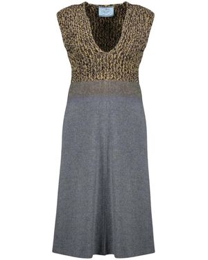 Prada Midi Dresses - Gris