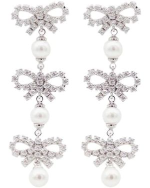 Self-Portrait Earrings - White