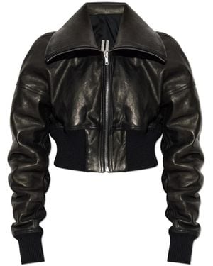 Rick Owens Leather Jackets - Negro