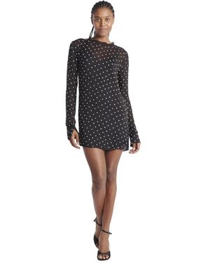 Dodo Bar Or Mini Jurk Met Swarovski - Zwart