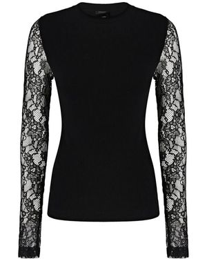 Pinko Tops ,Zwart ,Lange Mouwen Tops