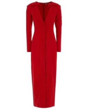 Alessandra Rich Shirt Dresses - Red