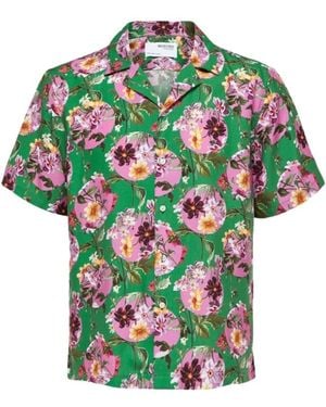 SELECTED Short Sleeve Shirts - Verde