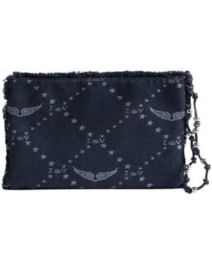 Zadig & Voltaire Tassen ,Blauw ,Denim Angel Denim Monogram