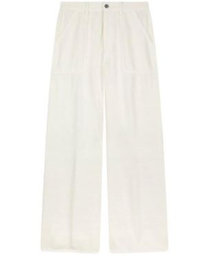Dondup Wide Trousers - Blanc