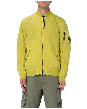 C.P. Company Lightweight Goggle Bomber Jacket - Mettallic