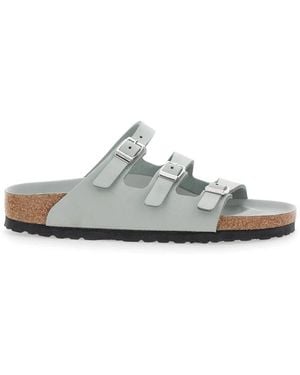 Birkenstock Sliders - White