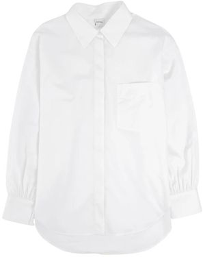 Aspesi Witte Katoenen Klassieke Blouse