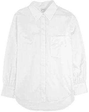 Aspesi Weiße baumwoll klassische bluse