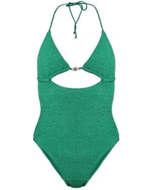 Bondeye Badmode ,Groen ,Nylon Beaded Fowler One Piece