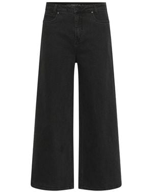 My Essential Wardrobe Wide Jeans - Black