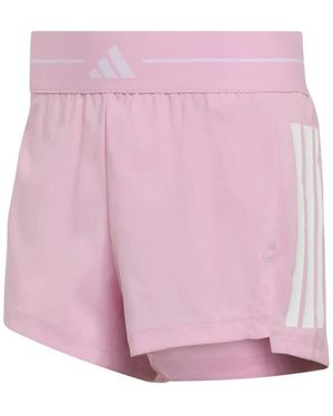 adidas Fitness ,Roze ,Polyester Hyperglam 3-Stripes Woven Shorts