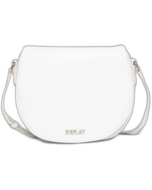 Replay Borsa in polietilene con fodera in poliestere - Bianco