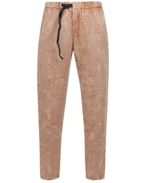 White Sand Straight Trousers - Natural