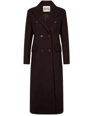 Silvian Heach Double-Breasted Coats - Nero