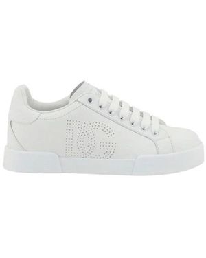 Dolce & Gabbana Monogramm-Sneaker Mit Signaturdetails - Weiß