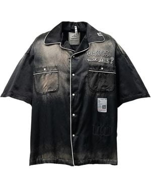 Maison Mihara Yasuhiro Short Sleeve Shirts - Black