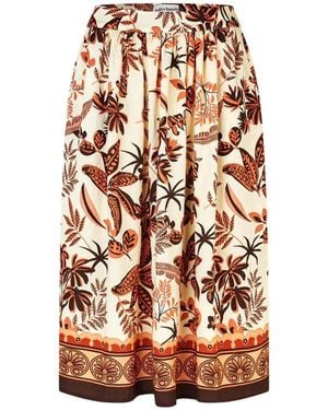 Lolly's Laundry Maxi Skirts - Orange