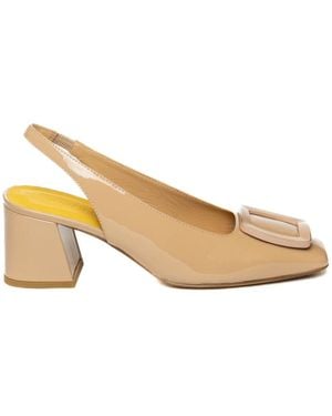 Mara Bini Chanel Slingback - Mettallic