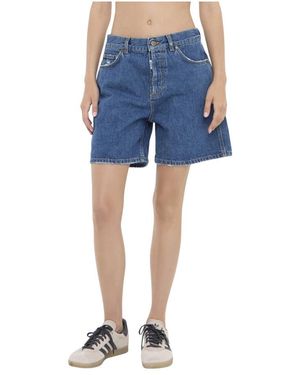 Ball Denim Shorts - Blue