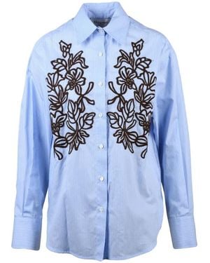 Ermanno Scervino Overhemden ,Blauw ,Katoen Ermanno Firenze Shirt