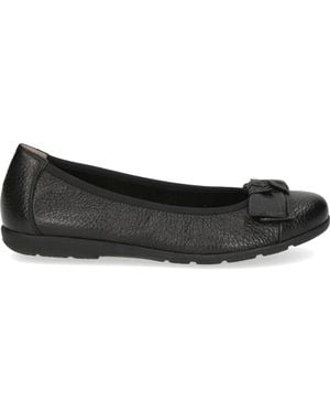 Caprice Ballerina Shoes - Black