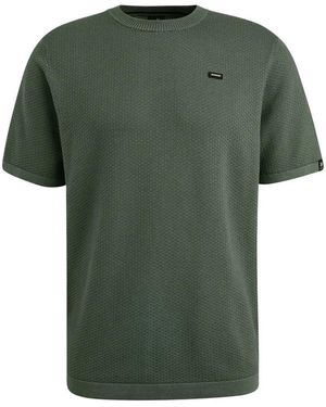 Vanguard Korte Mouw R-Hals Katoen Modal T-Shirt - Groen