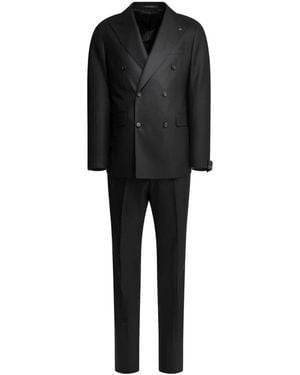 Tagliatore Double Breasted Suits - Nero