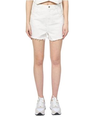 Patrizia Pepe Denim Shorts - Blanco
