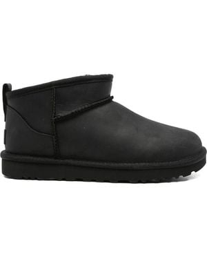 UGG Schoenen ,Zwart ,Leer Klassieke Ultra Mini Leren Boot