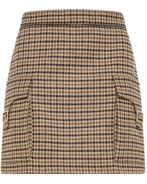 Seventy Plaid Mini Rock - Natur