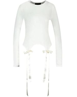 Simone Rocha Long Sleeve Tops - Bianco