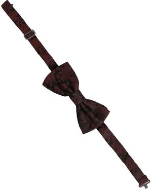 Dolce & Gabbana Accessoires ,Rood ,Strikdas - Zwart