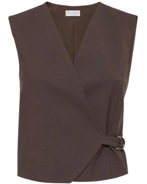 Brunello Cucinelli Vests - Bruin