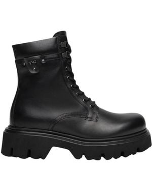 Nero Giardini Lace-Up Boots - Black
