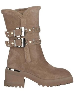 Alma En Pena. High Boots - Brown