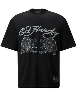 Ed Hardy T-Shirts - Schwarz