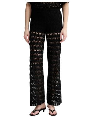 Twinset Wide Trousers - Negro