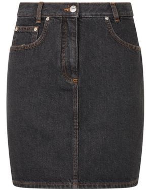 Moschino Denim Skirts - Negro