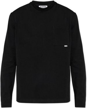 Jil Sander Long Sleeve Tops - Black